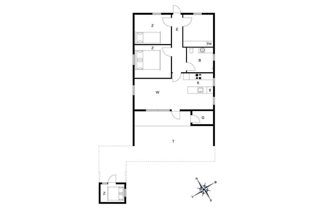 Indretning 1-22 Sommerhus C11118, Horsfold 148, DK - 6893 Hemmet
