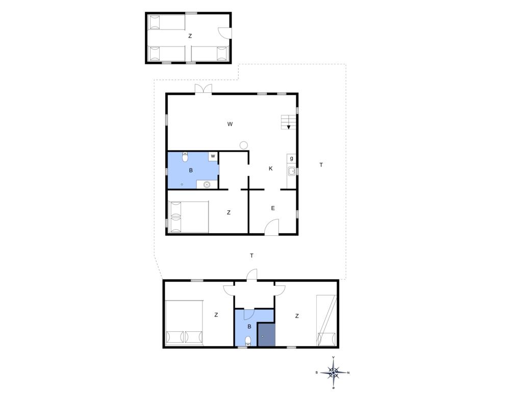 Indretning 1-172 Sommerhus JB297, Dådyrvej 3, DK - 9460 Brovst