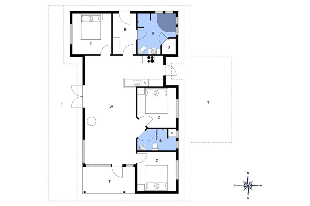 Indretning 1-176 Sommerhus BL1764, Lunekrogen 7, DK - 9490 Pandrup