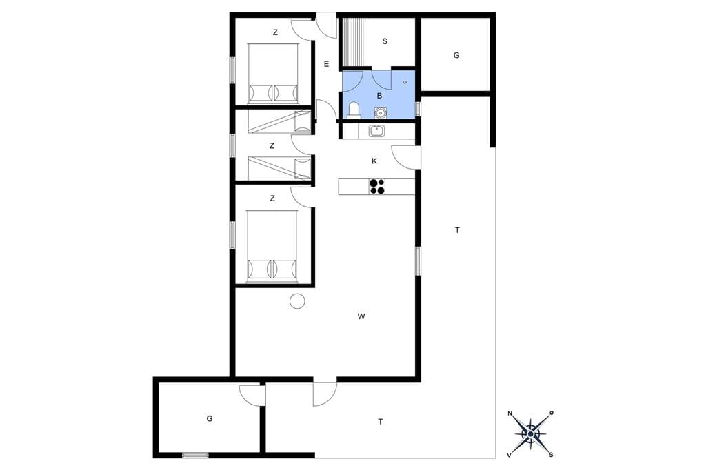 Indretning 1-20 Sommerhus 214, Neerlandiavej 46, DK - 7673 Harboøre