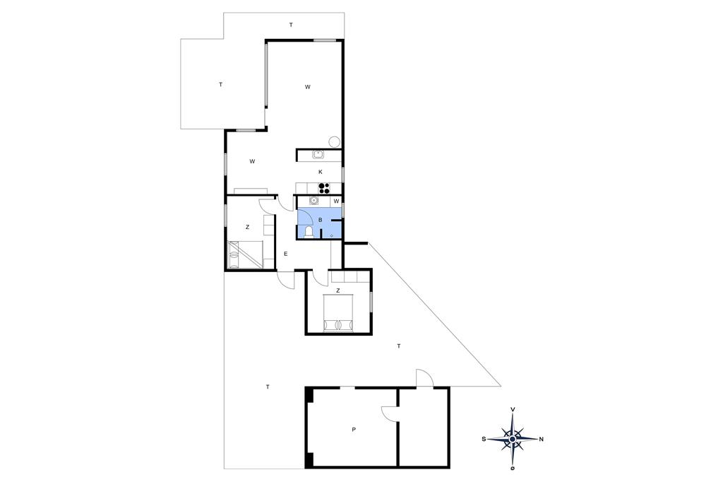 Indretning 1-177 Sommerhus LK1354, Madsinesvej 4, DK - 9480 Løkken
