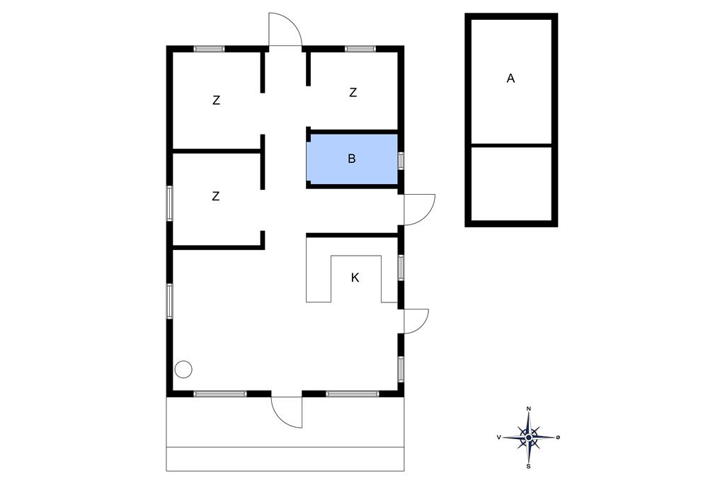 Indretning 1-10 Sommerhus 1569, Fyrreklyngen 6, DK - 3720 Aakirkeby