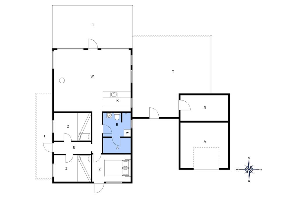 Indretning 1-14 Sommerhus 176, Kvansletten 5, DK - 9493 Saltum