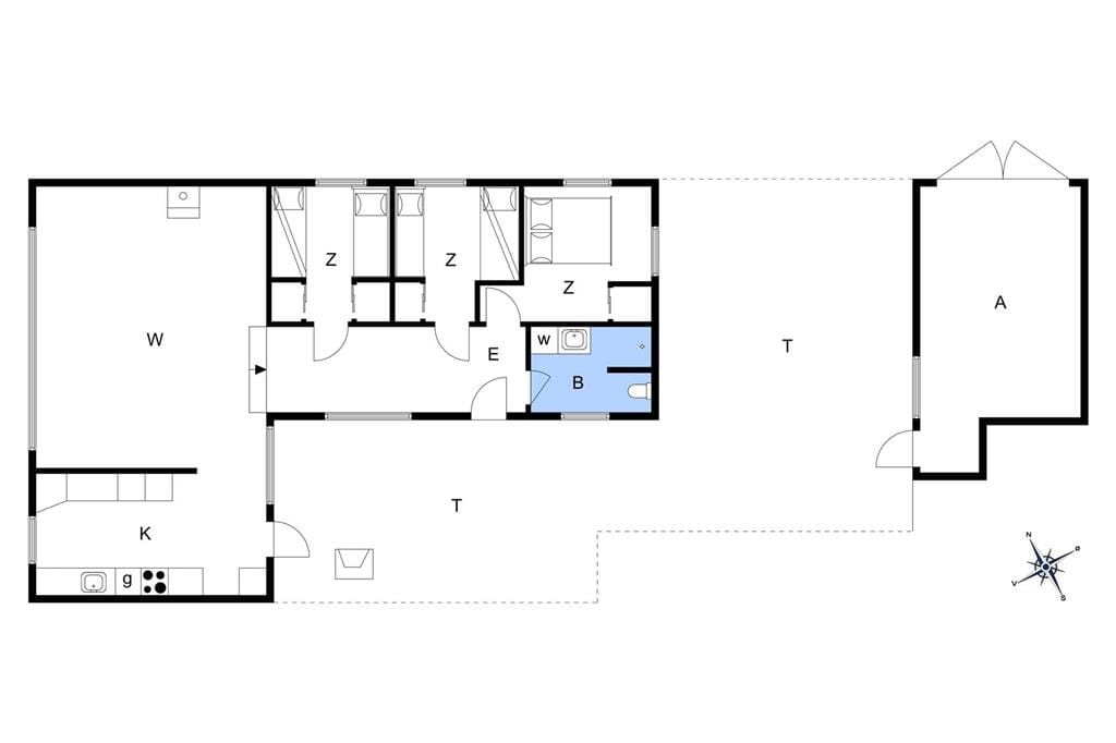 Indretning 1-3 Sommerhus L11536, Skovvej 13, DK - 7600 Struer