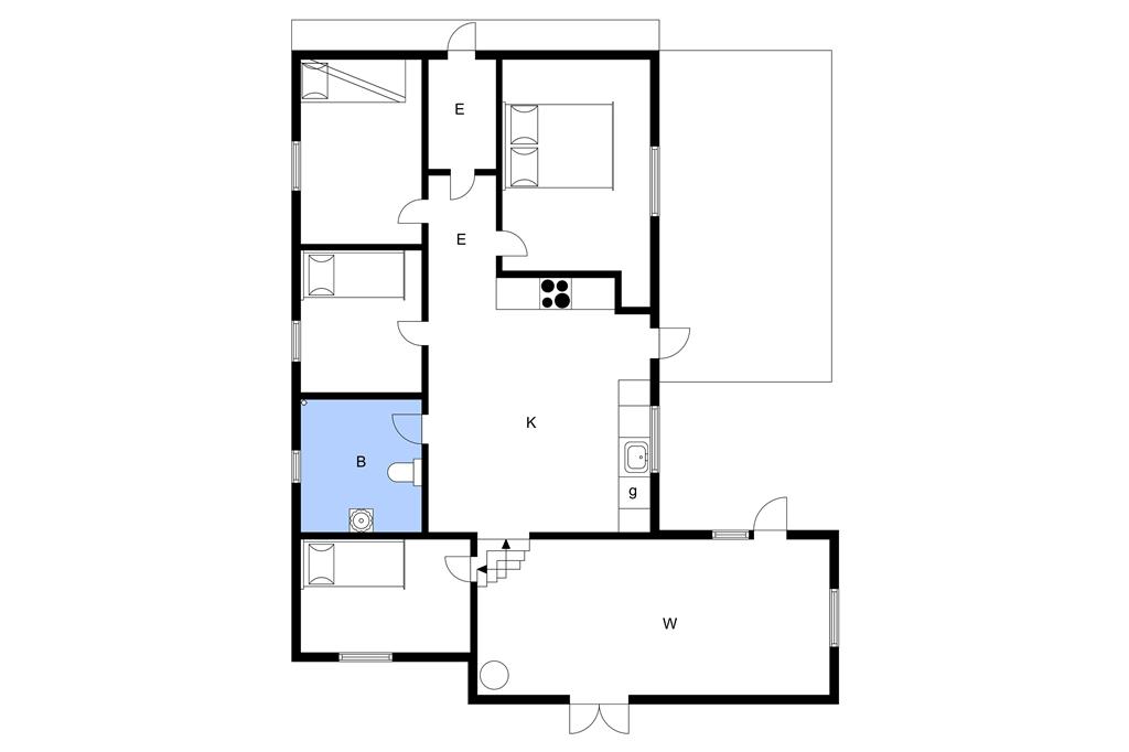 Indretning 1-3 Sommerhus M65322, Hegnet 1, DK - 5600 Faaborg