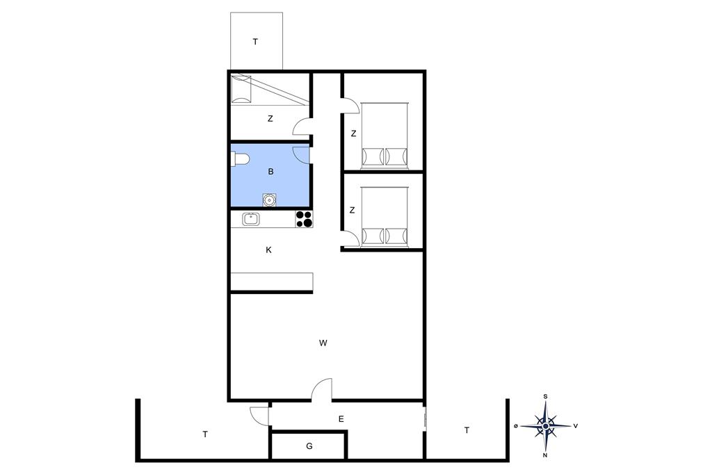 Indretning 1-20 Sommerhus 301, Themisvej 11, DK - 7673 Harboøre