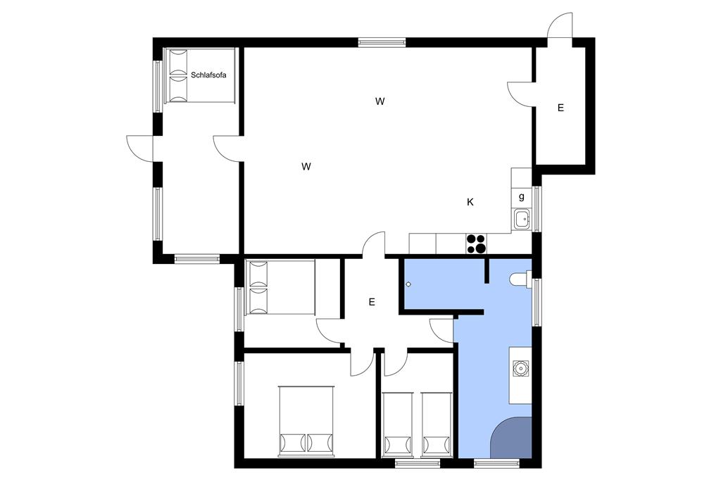 Indretning 1-3 Sommerhus L16266, Vinkelvej 3, DK - 9681 Ranum