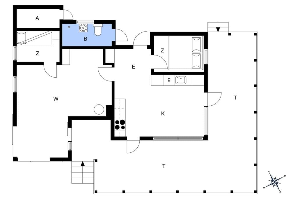 Indretning 1-17 Sommerhus 16618, Knarbovej 5, DK - 4540 Fårevejle