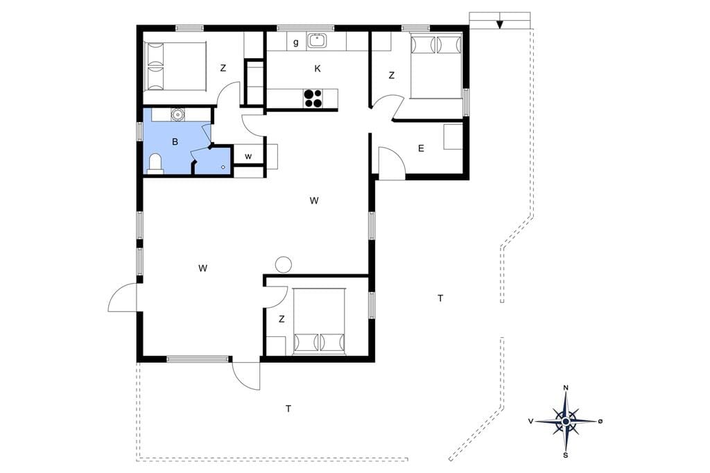 Indretning 1-14 Sommerhus 374, Vagerfedet 10, DK - 9492 Blokhus