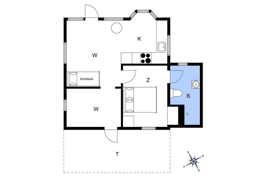 Indretning 1-15 Sommerhus 1007, Ulvshalevej 161, DK - 4780 Stege