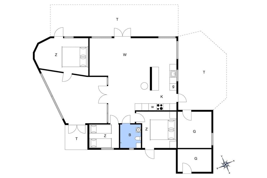 Indretning 20-11 Sommerhus 0305, Dværgternen 3, DK - 6792 Rømø