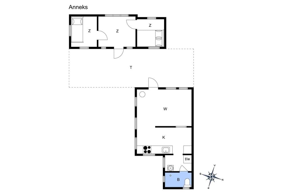 Indretning 1-17 Sommerhus 11138, Laur Nielsensvej 17, DK - 4500 Nykøbing Sj