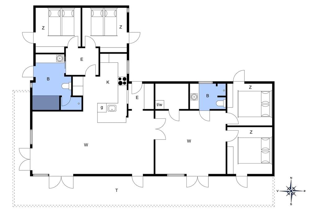Indretning 1-14 Sommerhus 563, Agnethevej 17, DK - 9480 Løkken