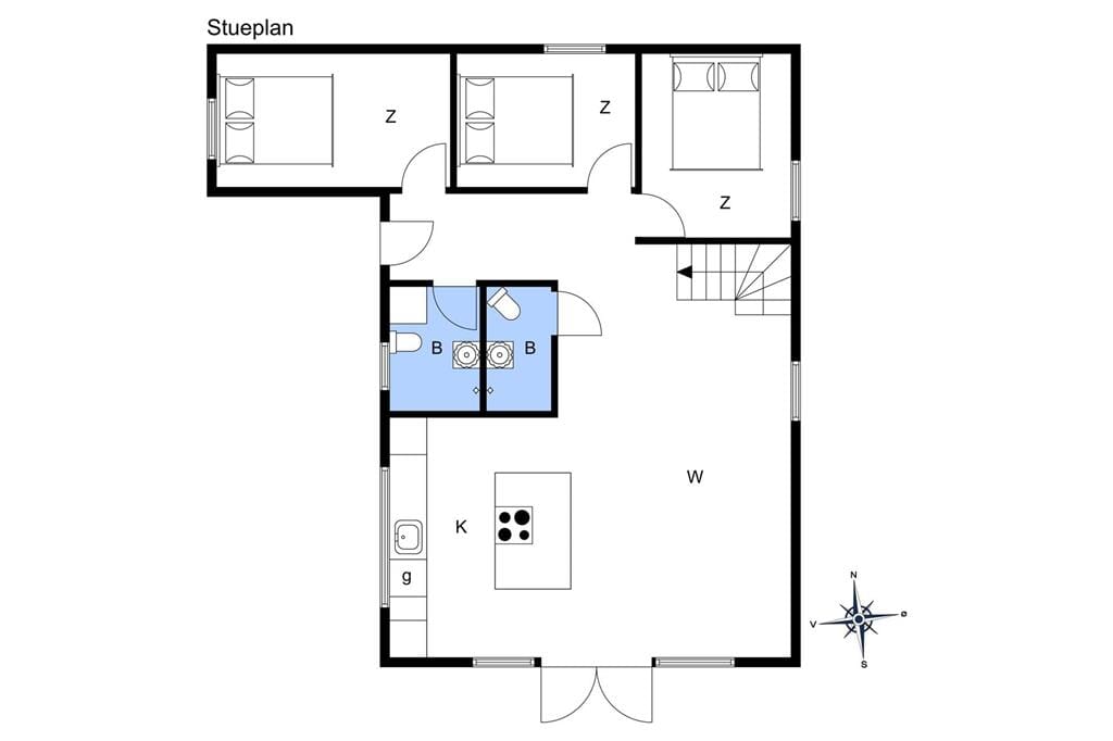 Innenausstattung 1-125 Ferienhaus 2102, Regnspovevej 2, DK - 6854 Henne