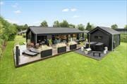 Eksklusivt og moderne sommerhus med udendørs vildmarksbad i Pøt Strandby ved Juelsminde
