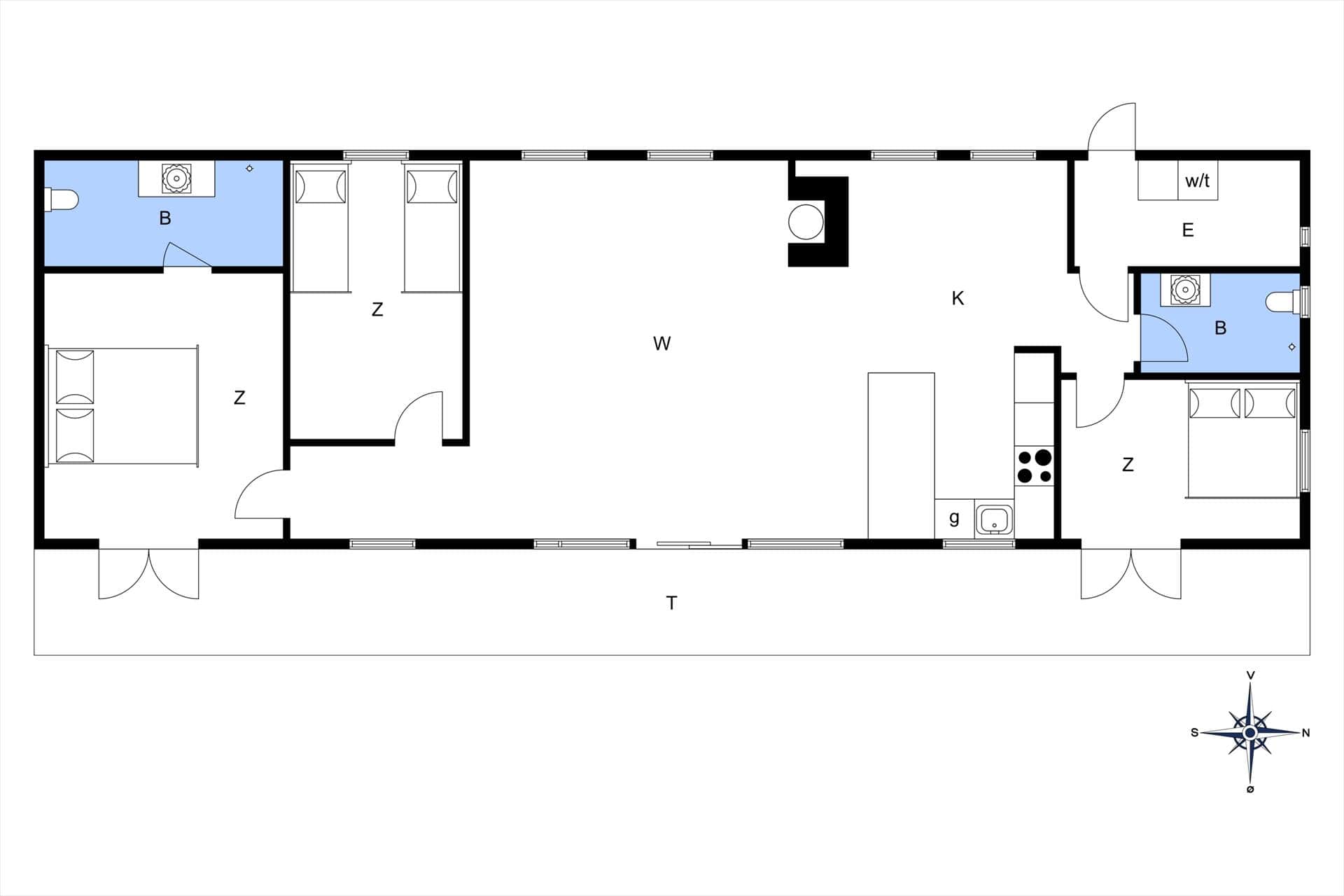 Inredning 20-19 Stuga 30476, Hulager 9, DK - 8300 Odder