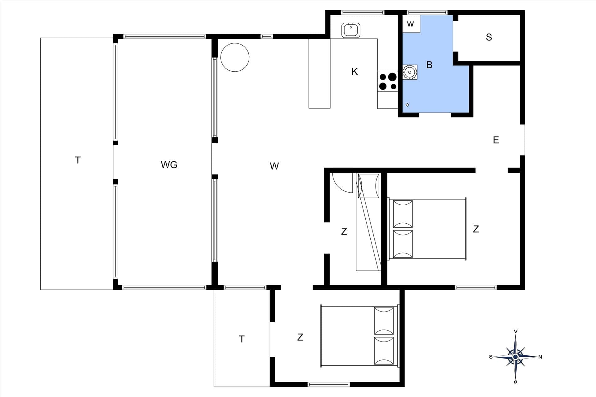 Interieur 34-168 Vakantiehuis 156, Birkealle 14, DK - 6950 Ringkøbing