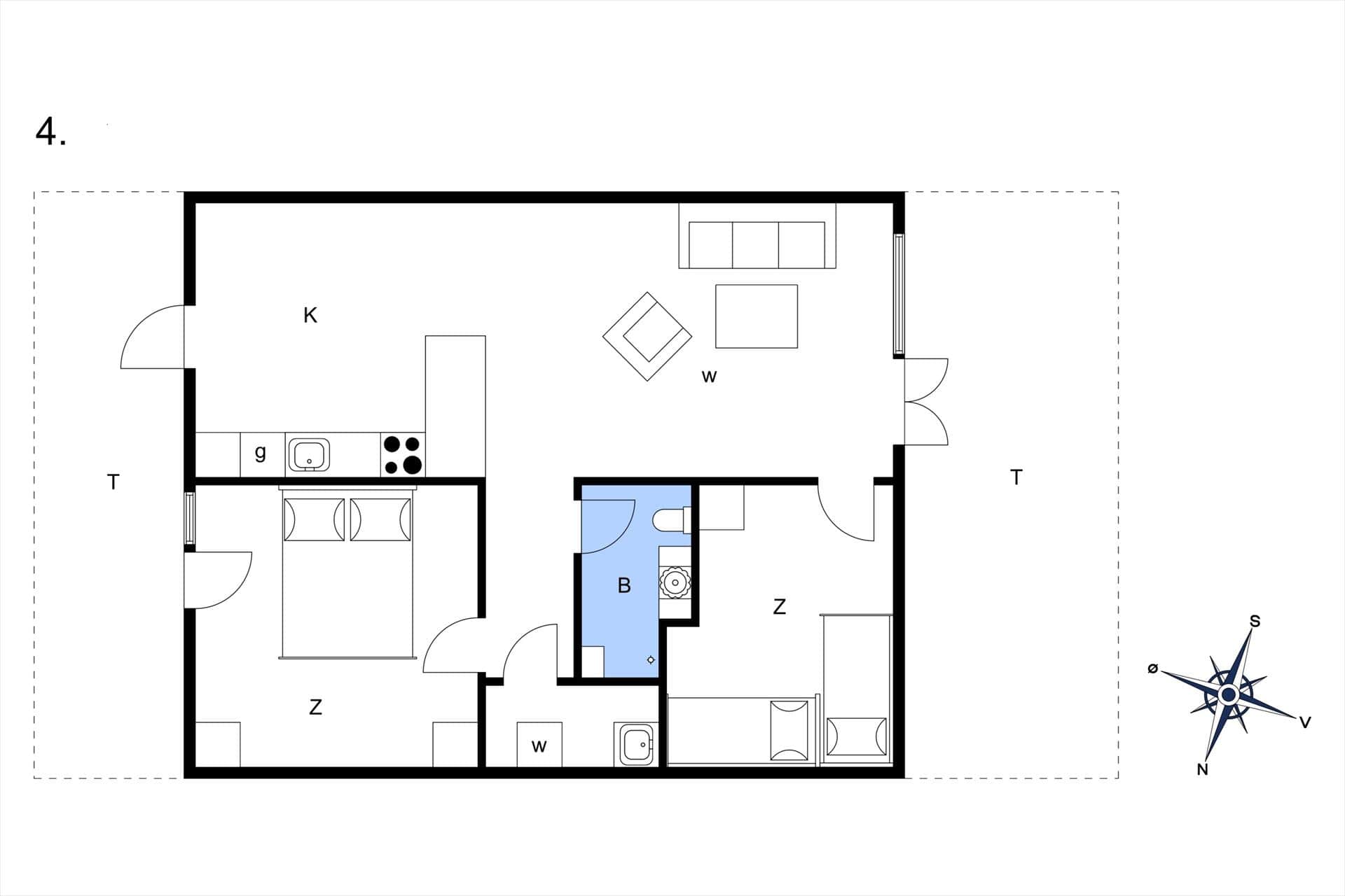 Interieur 9-174 Vakantiehuis M304, Bøtø Møllevej 2, DK - 4873 Væggerløse