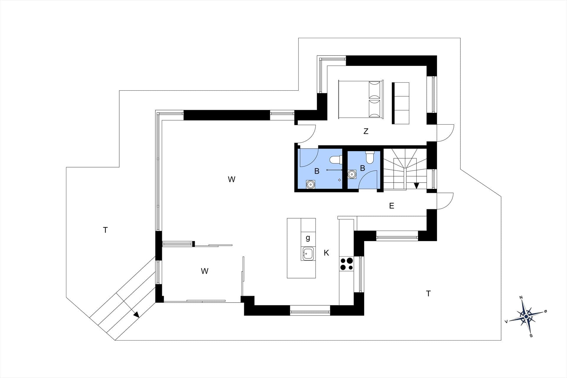 Innredning 24-177 Feirehus LK1888, Annettevej 6, DK - 9480 Løkken