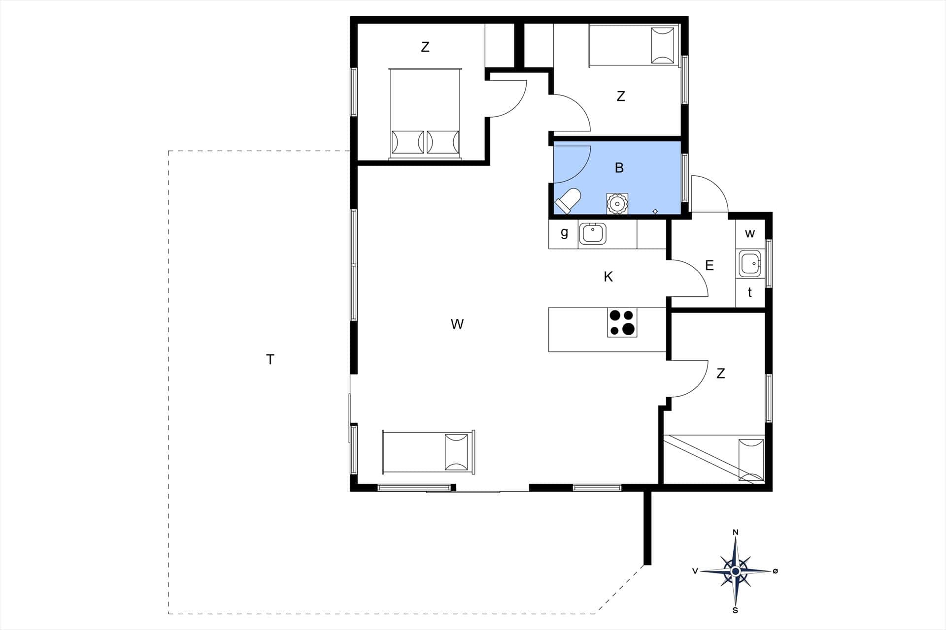 Interieur 20-10 Vakantiehuis 1473, Østre Sømarksvej 22, DK - 3720 Aakirkeby