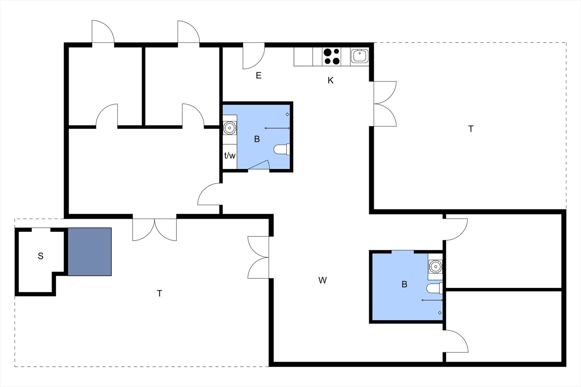 Indretning 15-177 Sommerhus LK1895, Tranevej 1, DK - 9480 Løkken