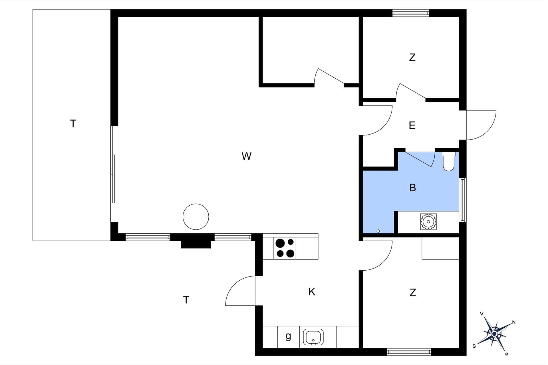 Interieur 26-174 Vakantiehuis M289, Perleuglevej 26, DK - 4873 Væggerløse
