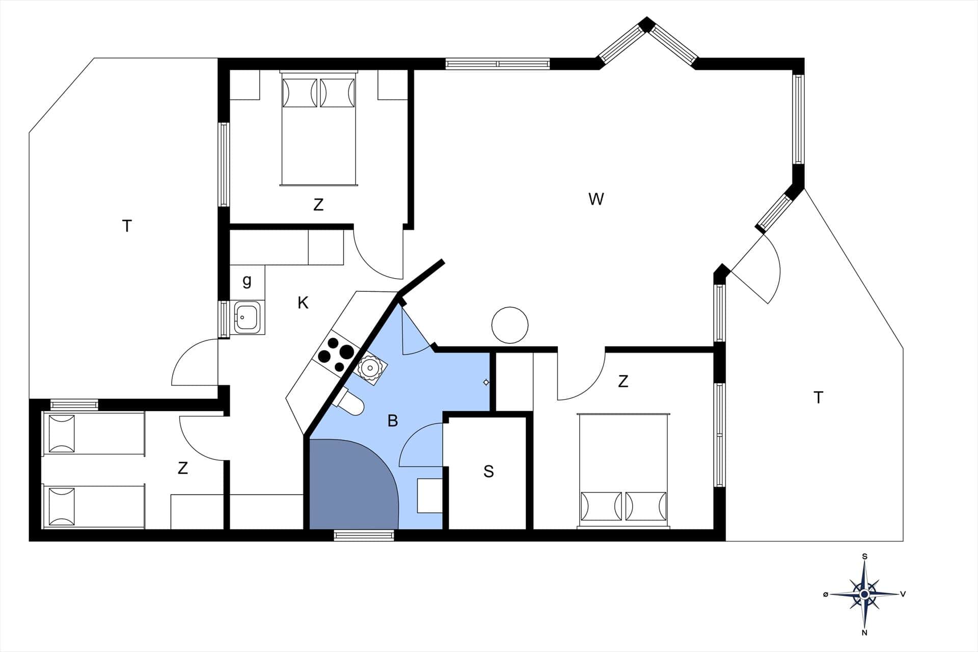 Interieur 19-10 Vakantiehuis 1419, Boesparken 16, DK - 3720 Aakirkeby