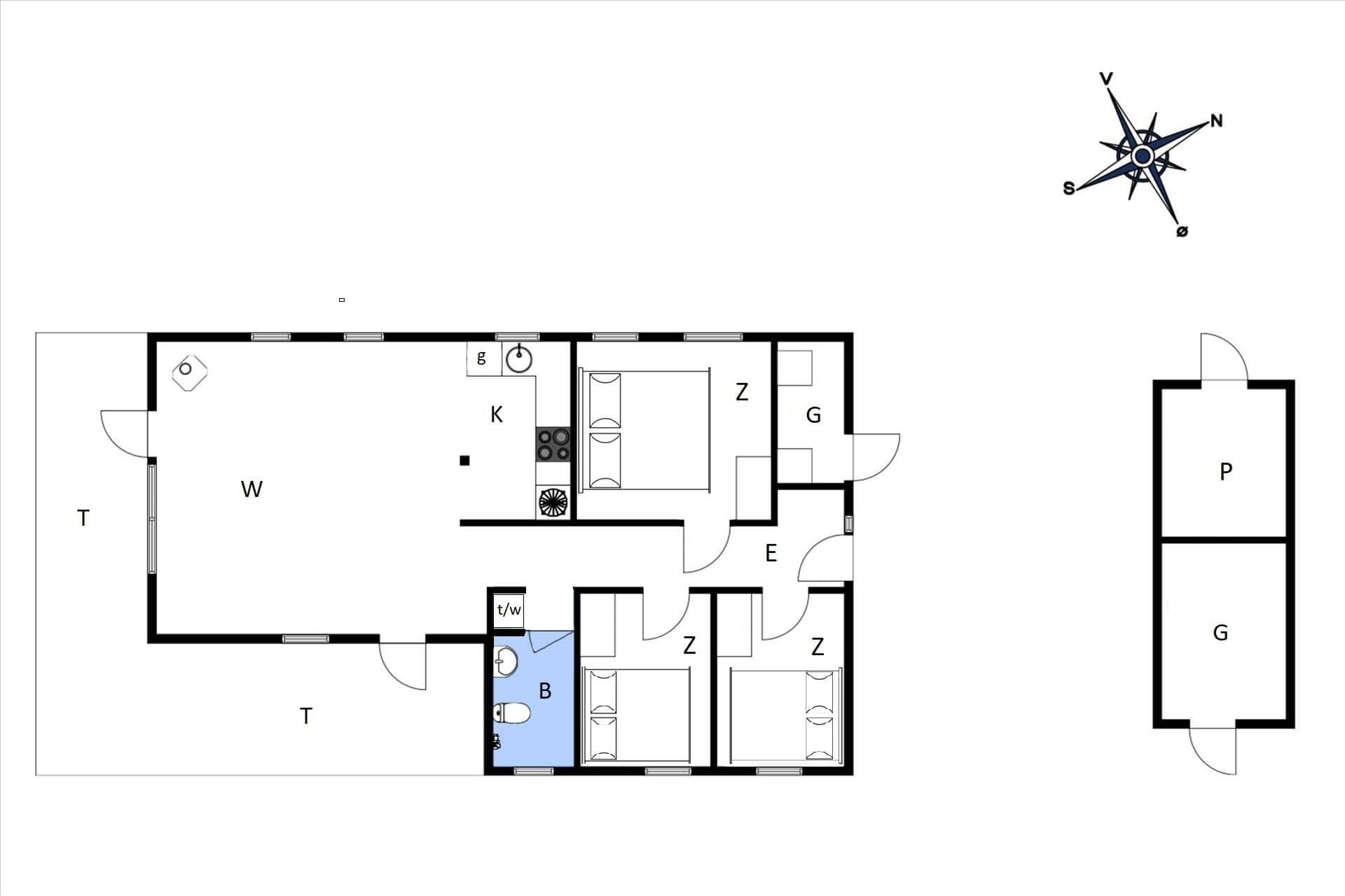 Interieur 22-13 Vakantiehuis 891, Gråhavrevej 21, DK - 7752 Snedsted