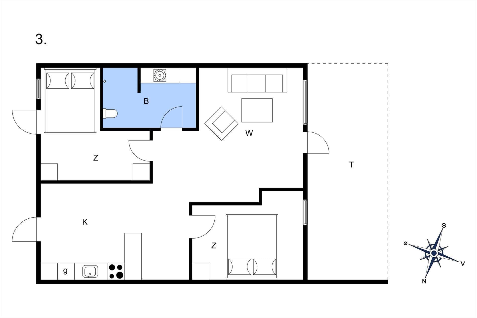 Interieur 5-174 Vakantiehuis M303, Bøtø Møllevej 2, DK - 4873 Væggerløse