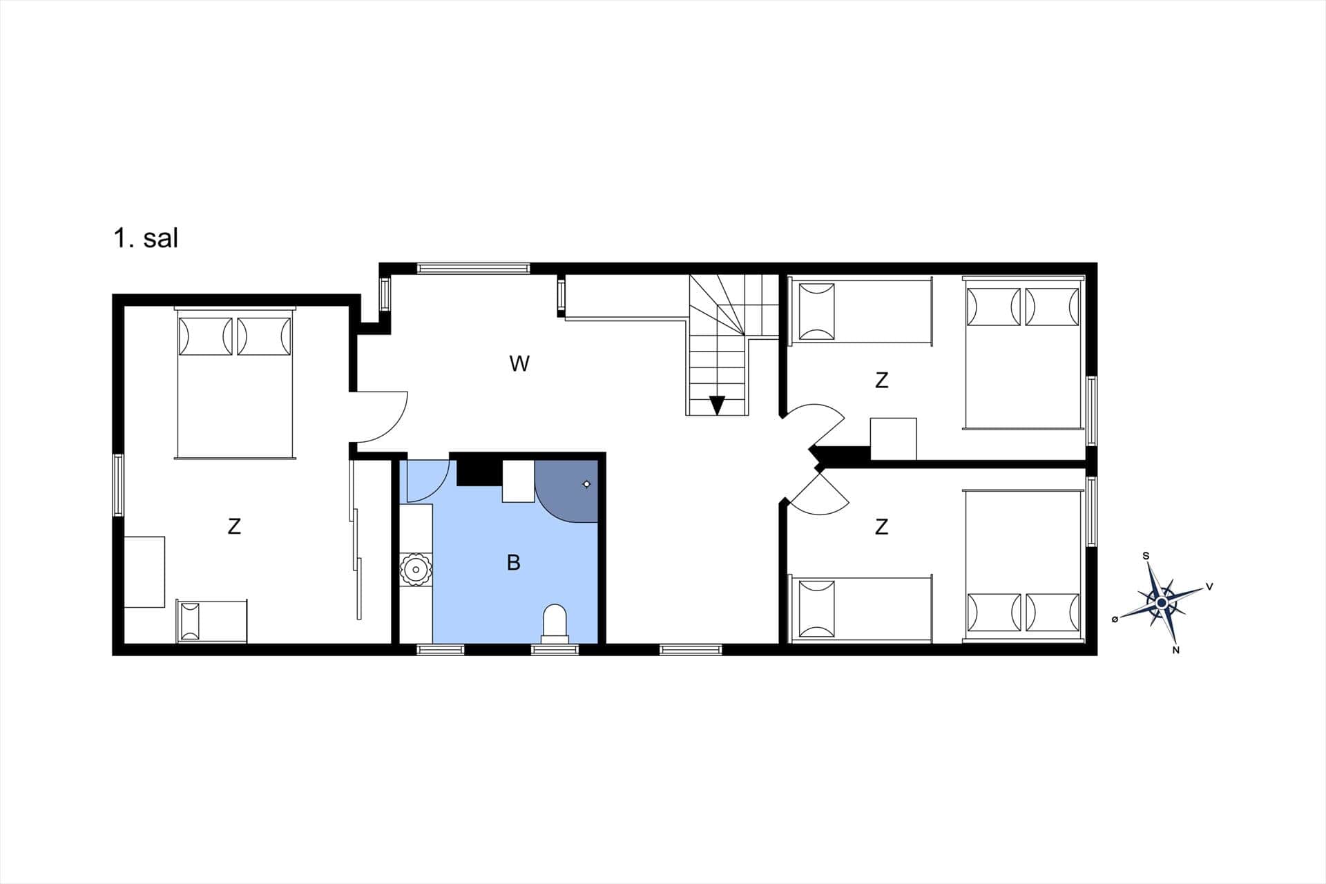 Innenausstattung 24-10 Ferienhaus 4786, Brobakken 1, DK - 3700 Rønne