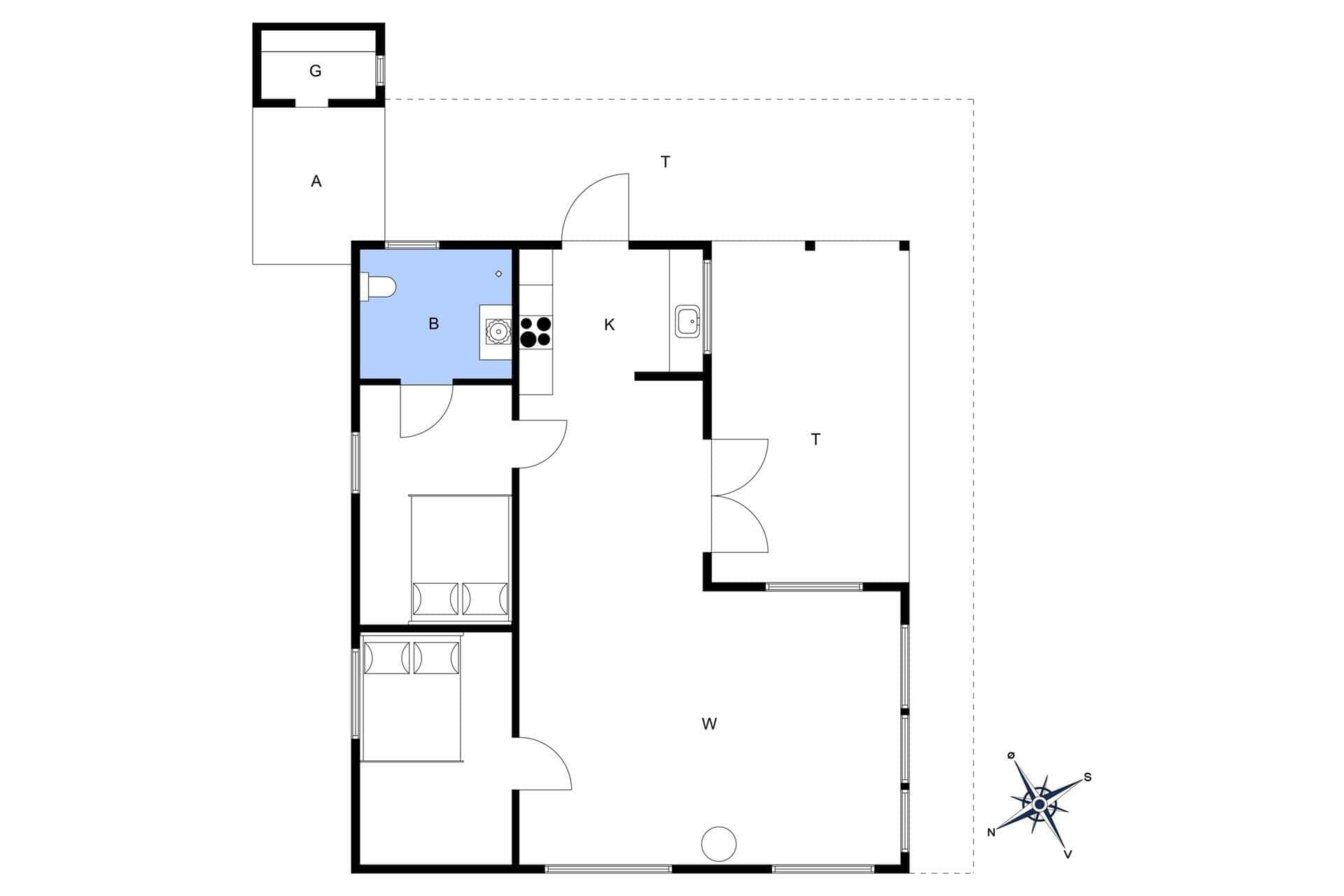Interior 1-174 Holiday-home M13022, Gulspurvevej 10, DK - 4873 Væggerløse