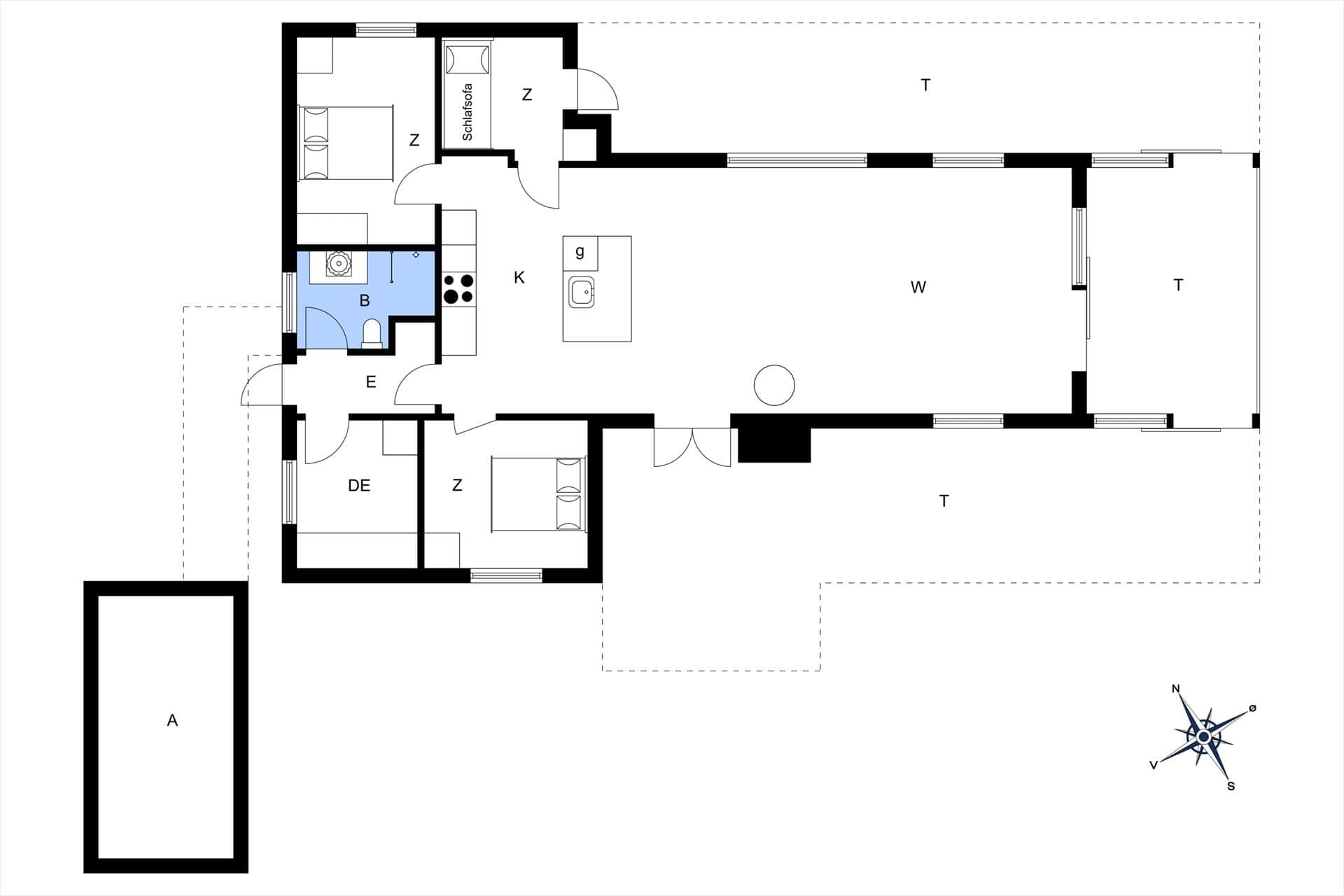 Innenausstattung 28-20 Ferienhaus G319, Violvej 19, DK - 7620 Lemvig