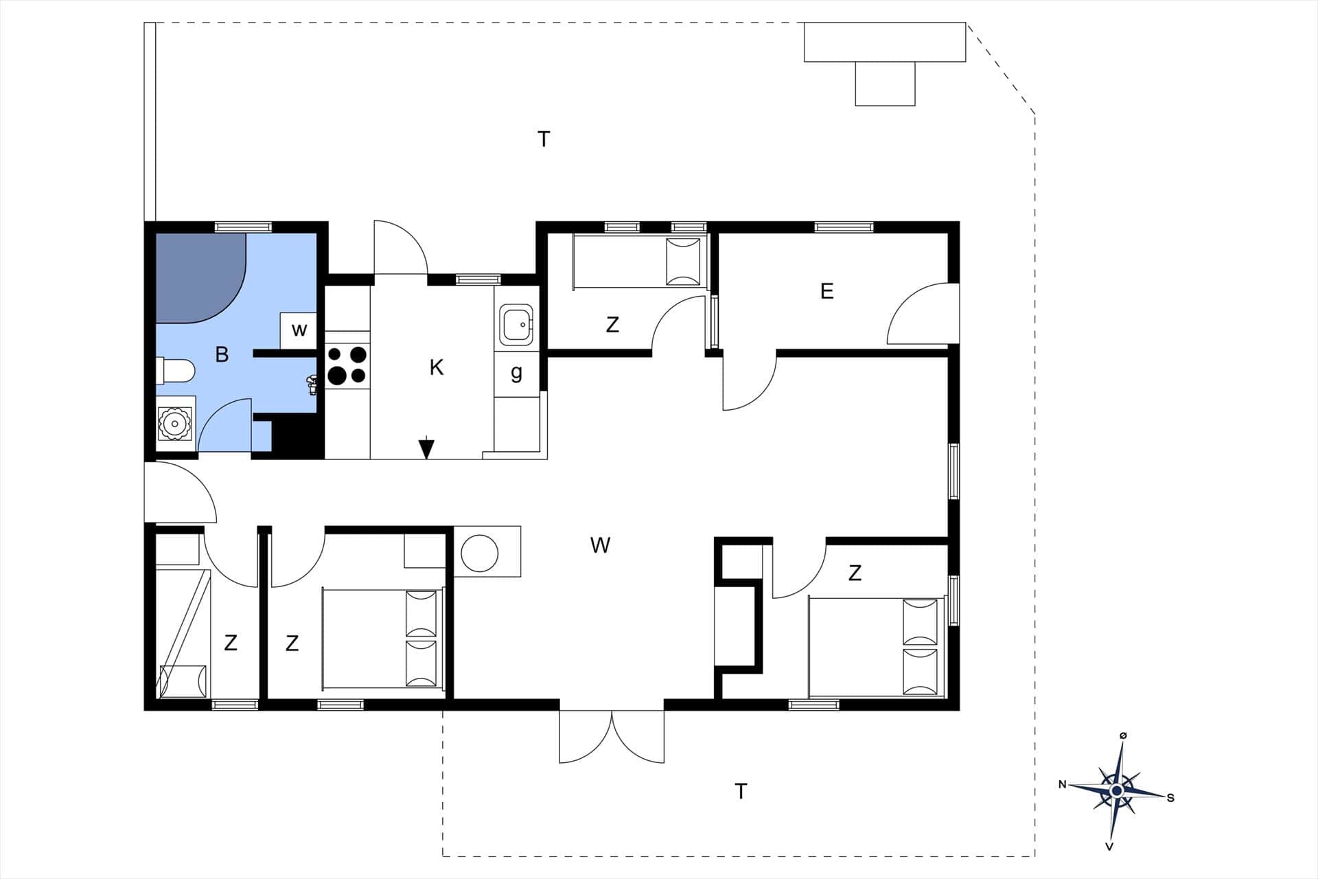 Indretning 34-176 Sommerhus BL1330, Risen 3, DK - 9492 Blokhus