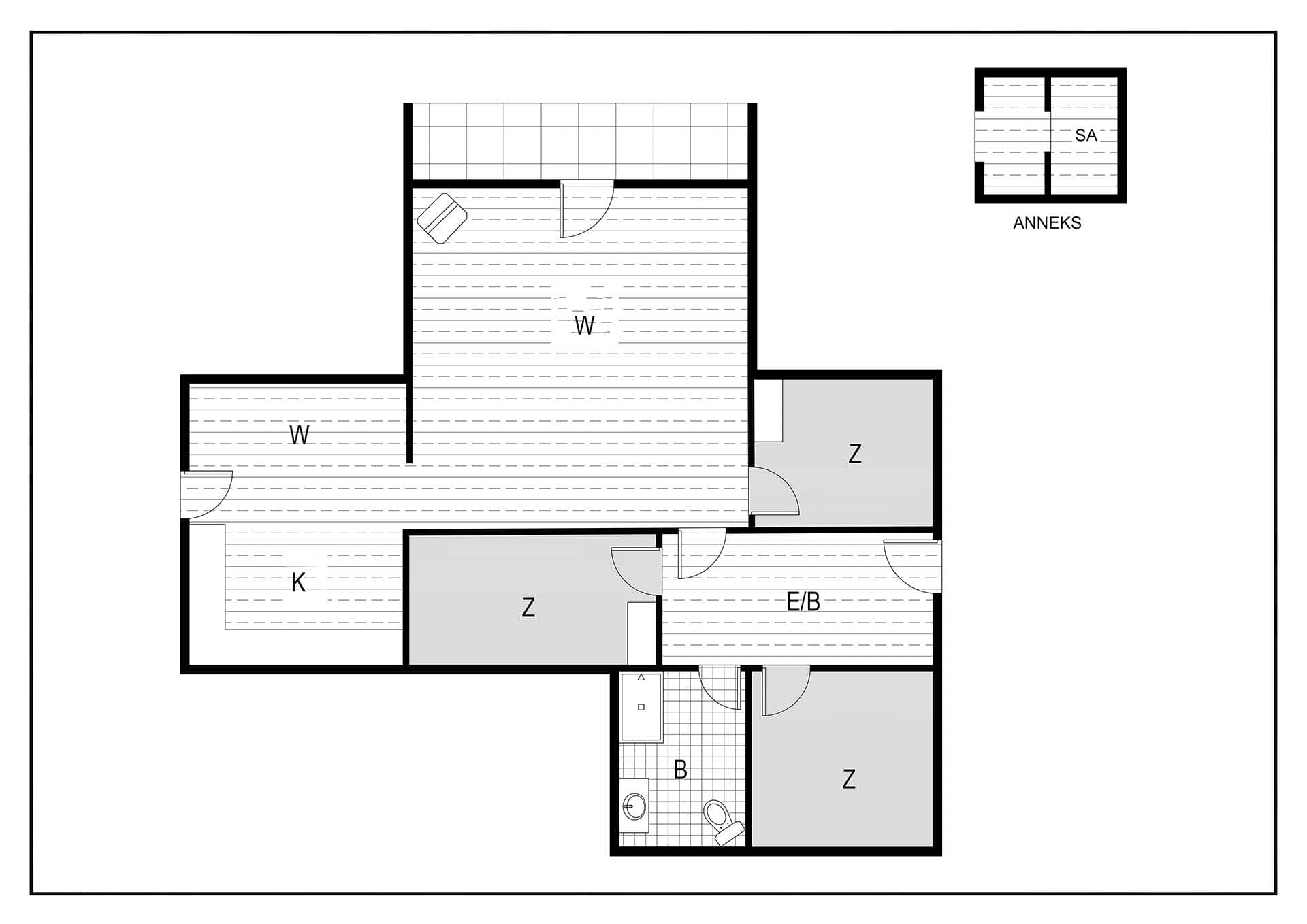 Interieur 37-125 Vakantiehuis 332, Hjelmevej 140, DK - 6854 Henne