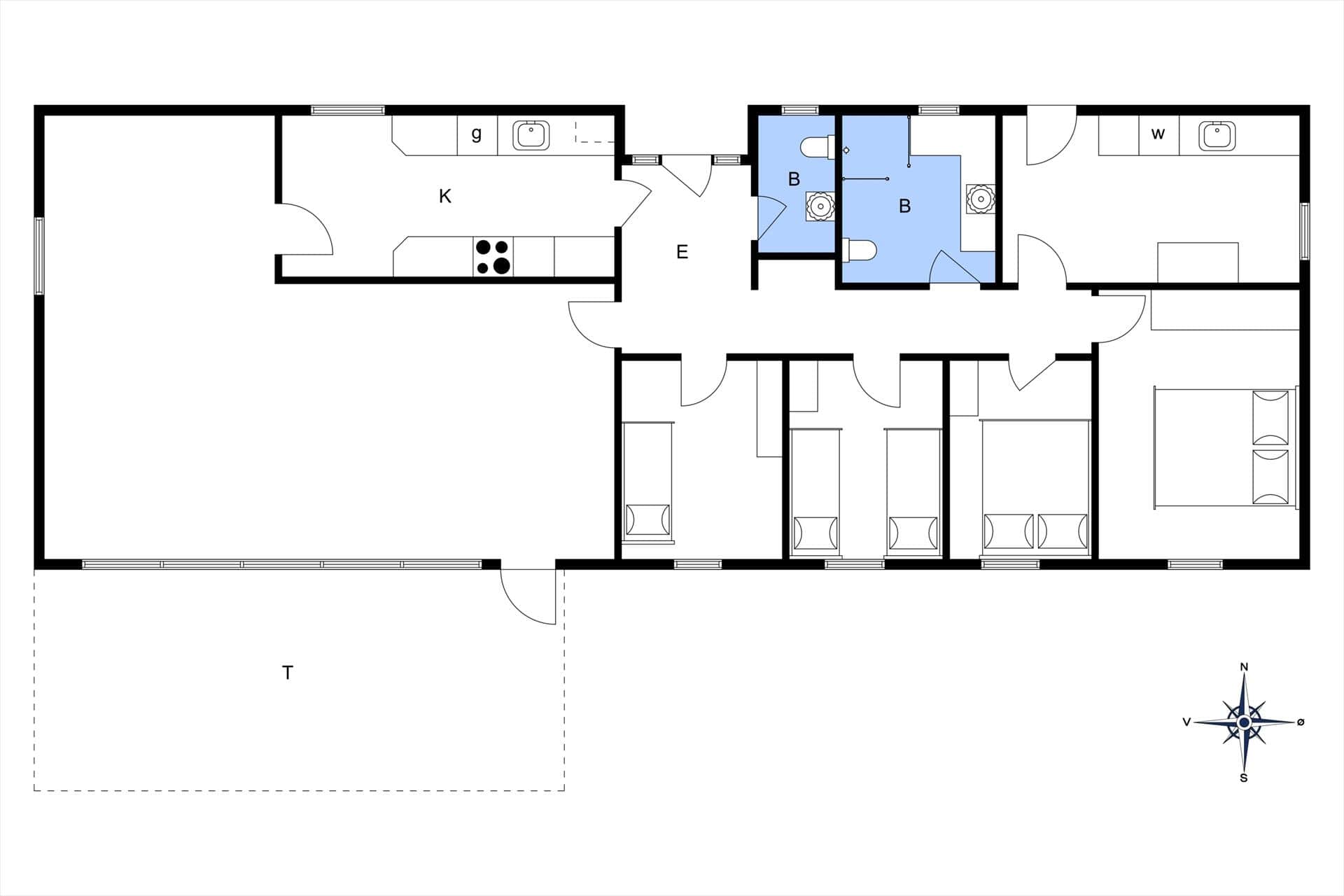 Indretning 30-15 Sommerhus 4035, Bøgebjergvej 15, DK - 4791 Borre