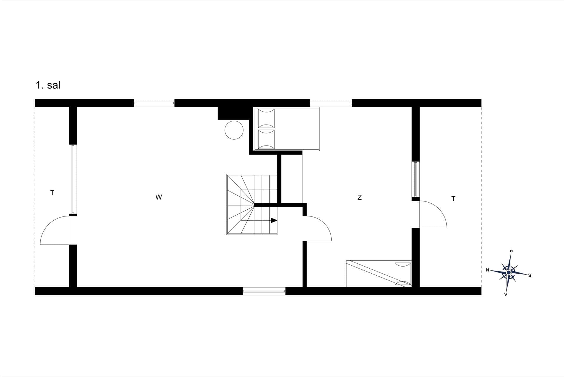 Indretning 28-13 Sommerhus 394, Mågevej 43, DK - 7770 Vestervig