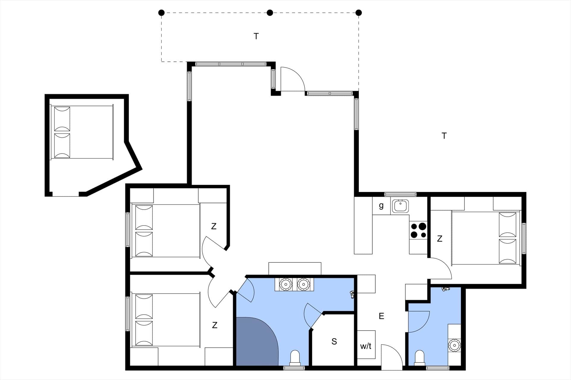 Interieur 28-174 Vakantiehuis M240, Siegelindevej 3, DK - 4873 Væggerløse