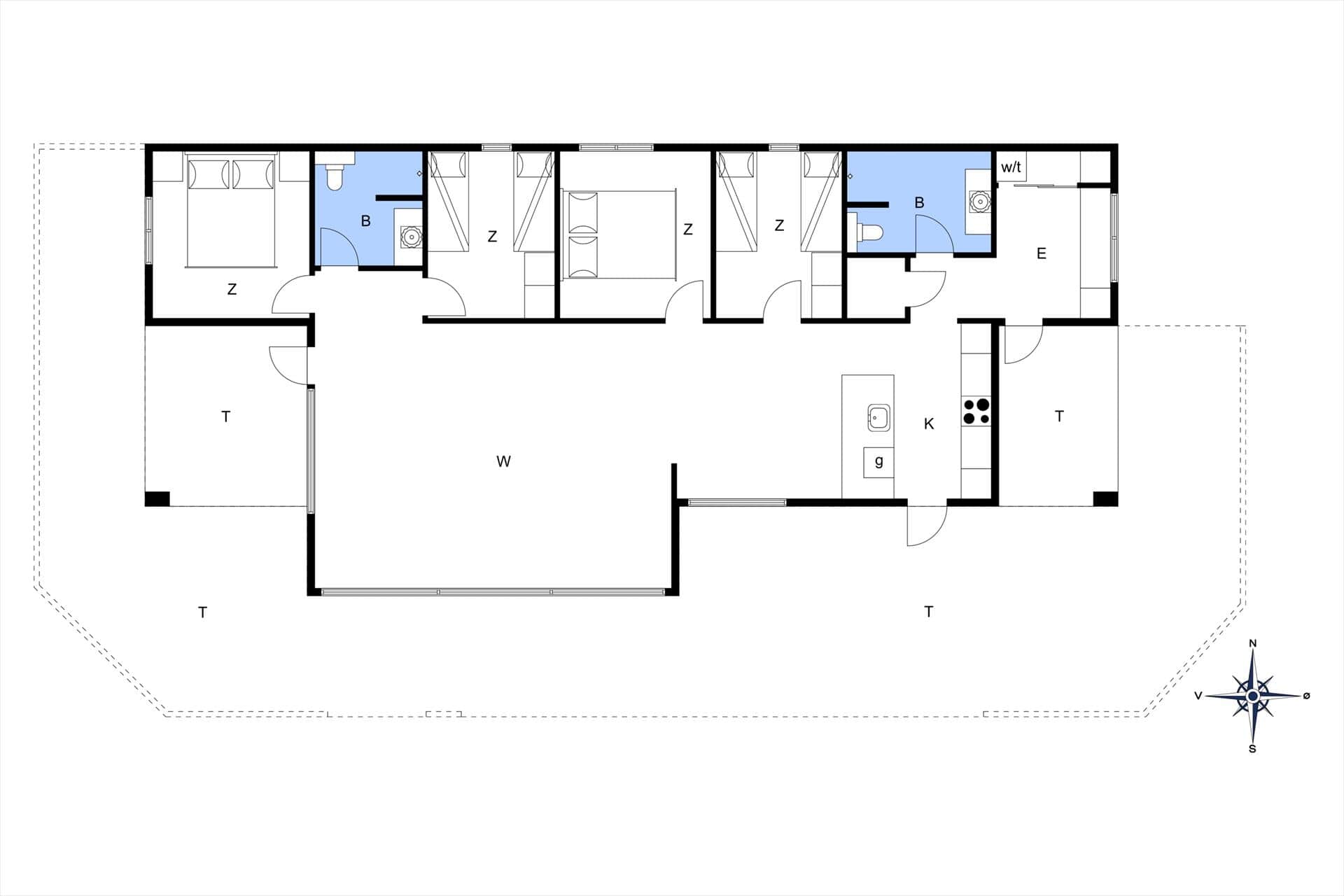 Innredning 22-177 Feirehus LK1907, Kringelbækvej 53, DK - 9480 Løkken