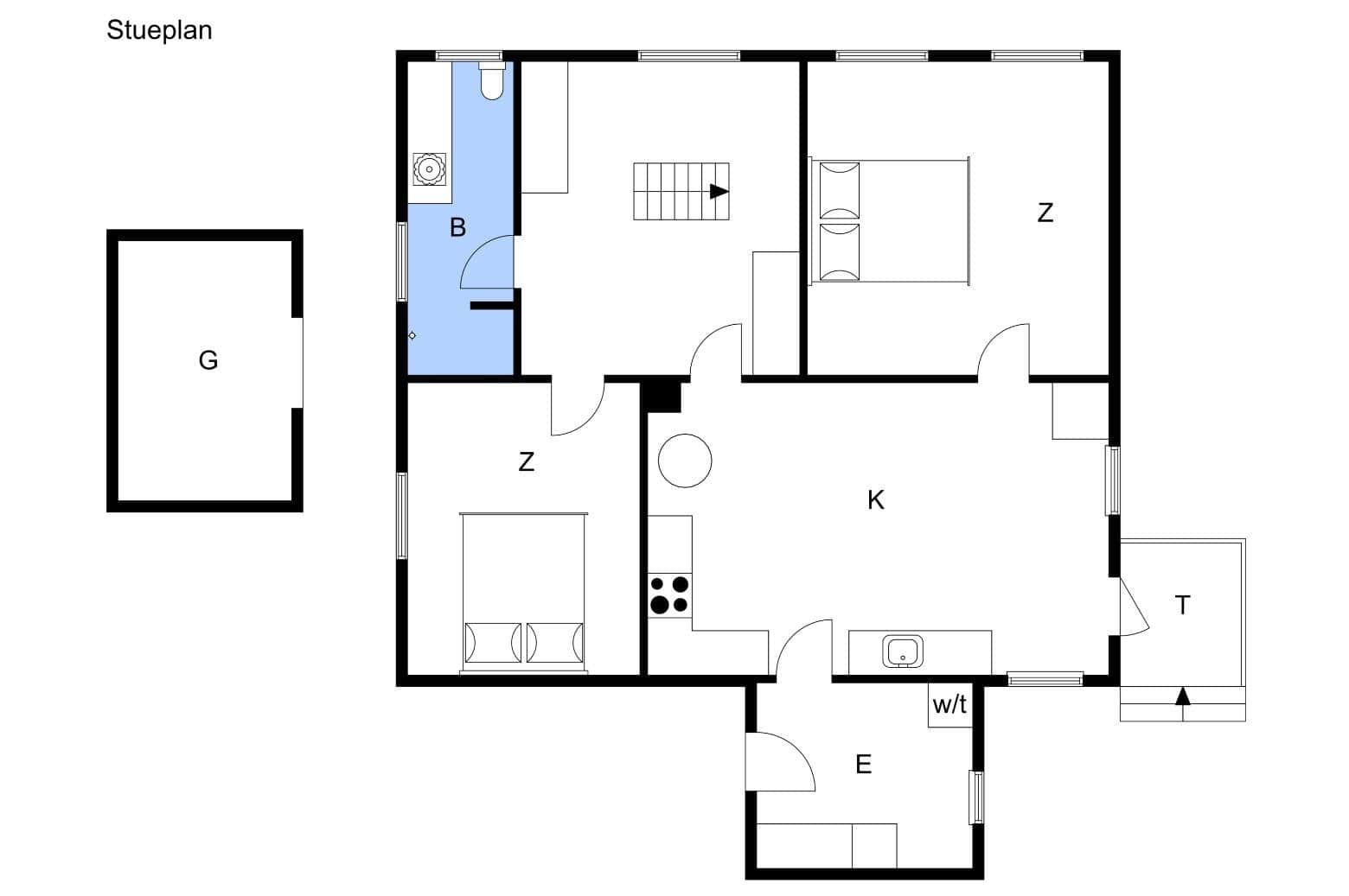 Innredning 19-15 Feirehus 4091, Klintevej 491, DK - 4791 Borre