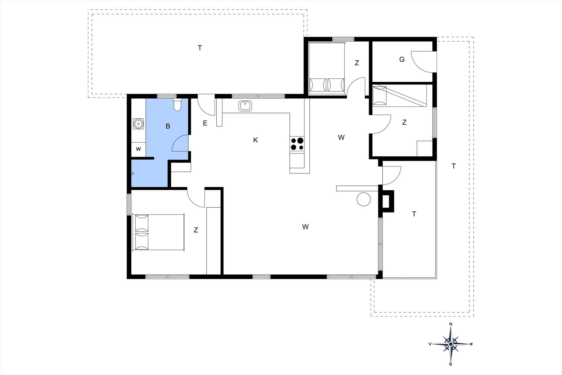 Interieur 17-13 Vakantiehuis 273, Sarasvej 33, DK - 7752 Snedsted