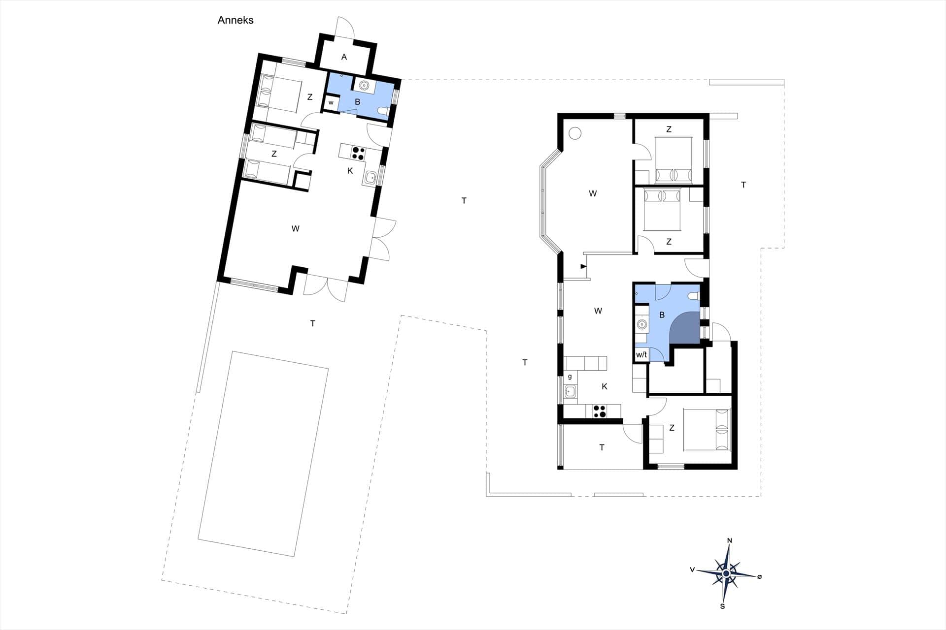 Innredning 28-176 Feirehus BL1477, Park Alle 5, DK - 9492 Blokhus