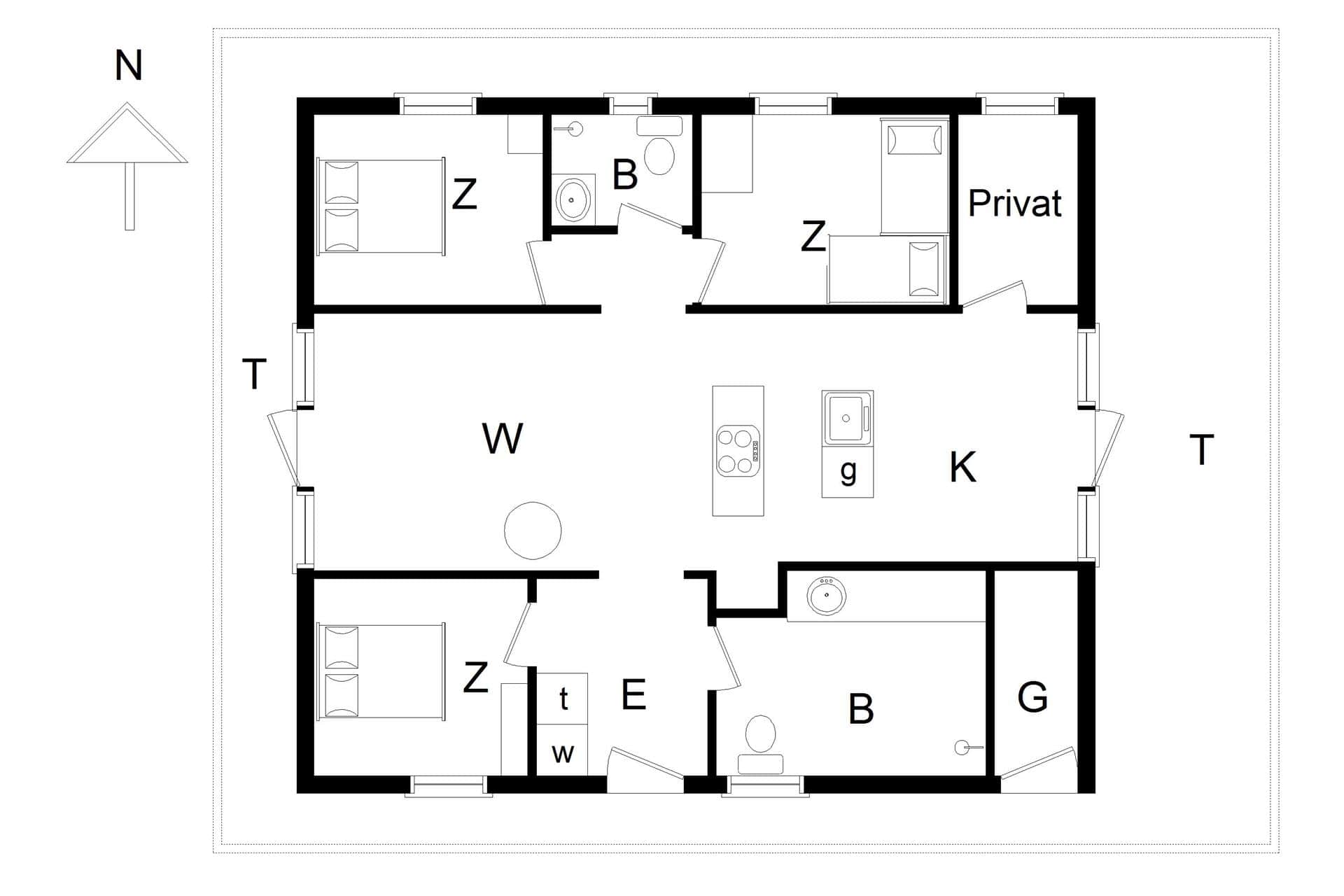 Interior 15-176 Holiday-home BL543, Septimusvej 13, DK - 9492 Blokhus