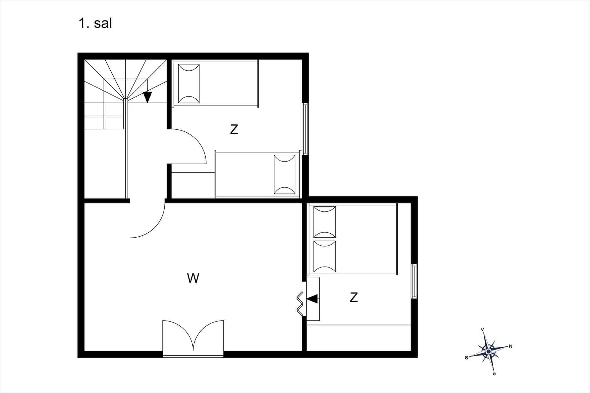 Interieur 19-10 Vakantiehuis 5599, Grevens Dal 2, DK - 3760 Gudhjem