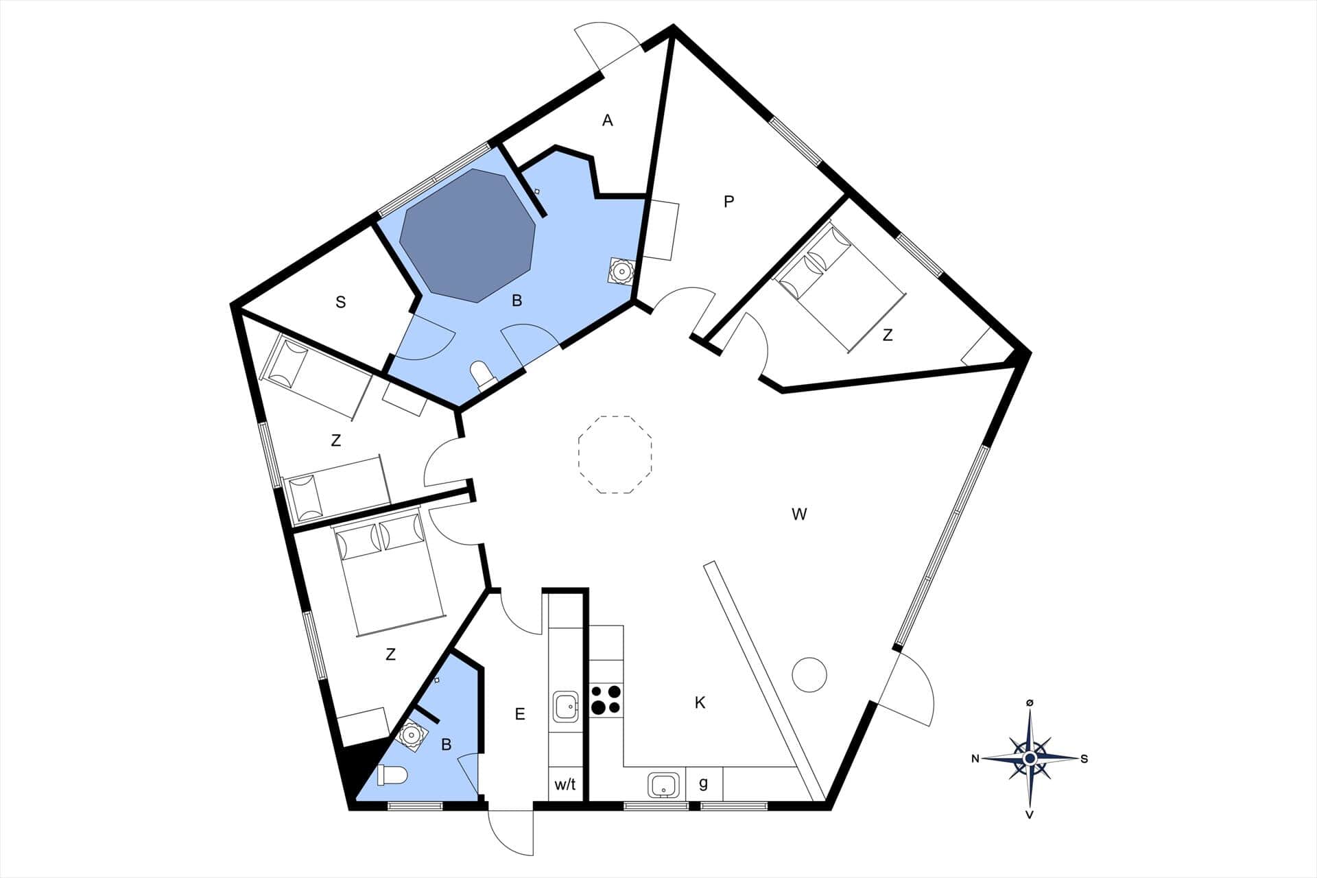 Interieur 28-11 Vakantiehuis 2400, Gertrud Rasksvej 5, DK - 6792 Rømø