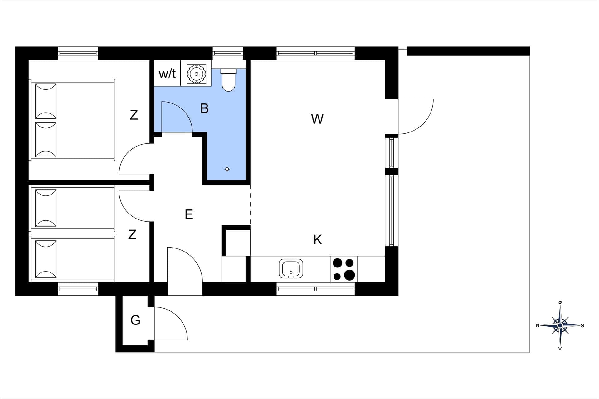 Interieur 34-4 Vakantiehuis 949, Langsand 161, DK - 6960 Hvide Sande