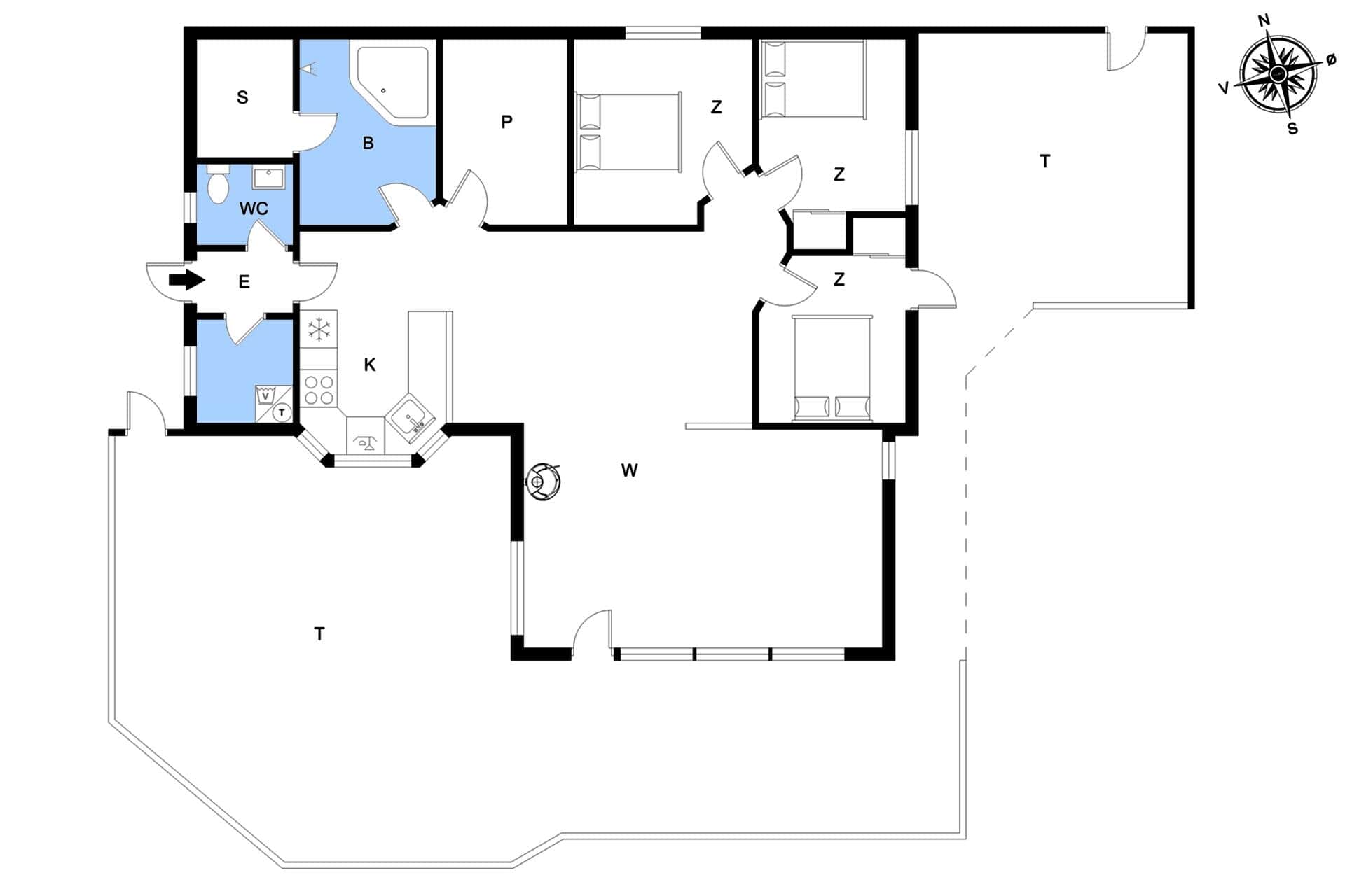 Innredning 32-22 Feirehus C11673, Horsfold 22, DK - 6893 Hemmet