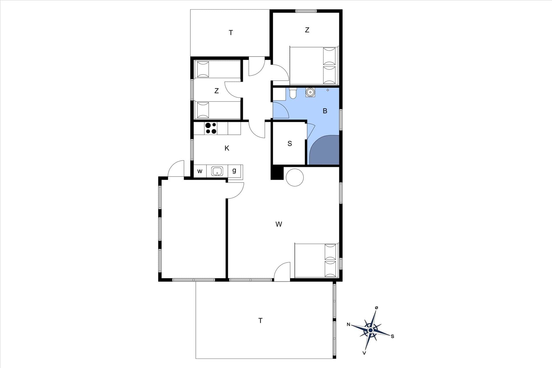 Innredning 20-165 Feirehus SB503786, Kløften 3, DK - 6200 Aabenraa