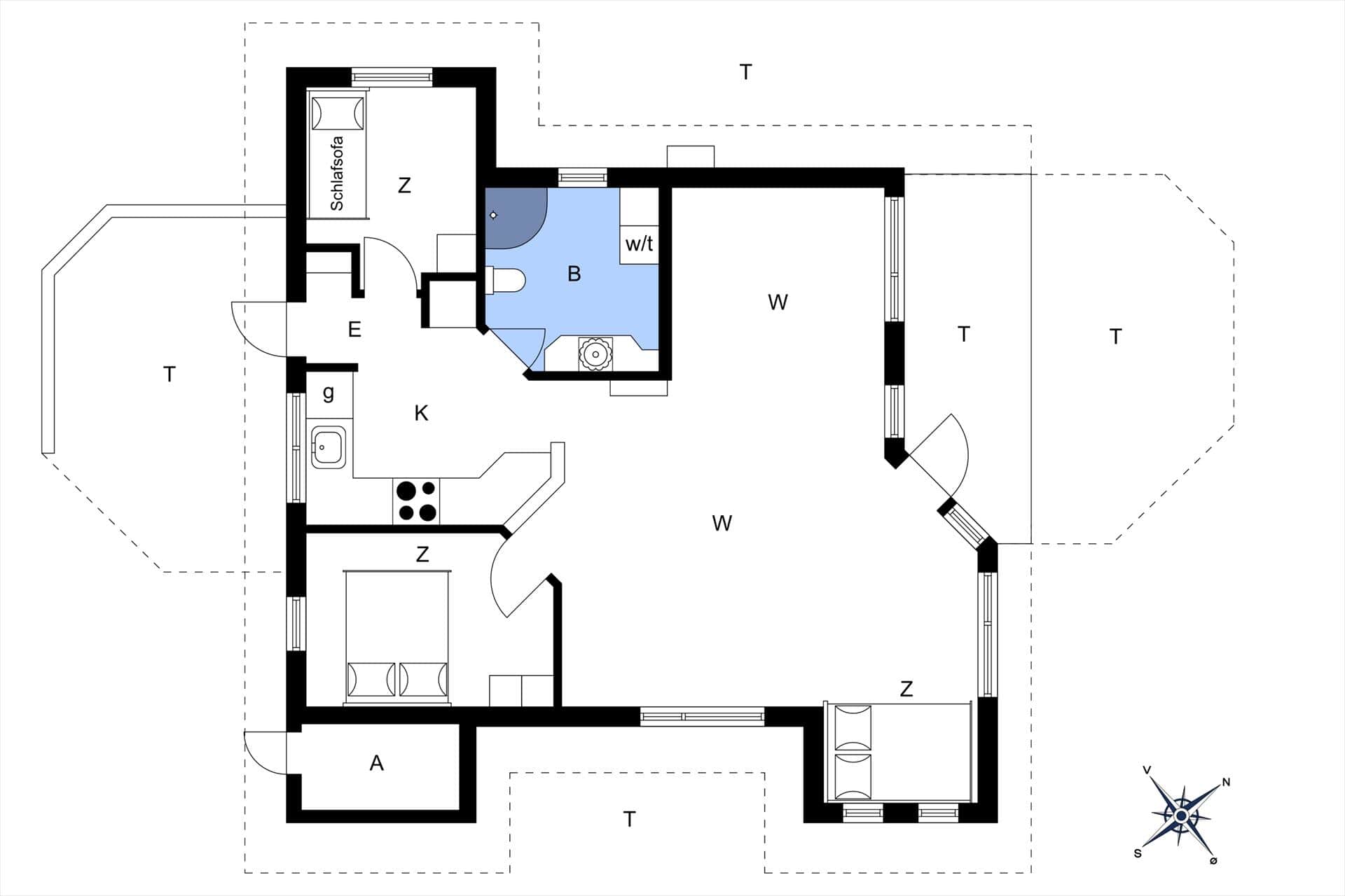 Interieur 26-23 Vakantiehuis 8014, Rastestedet 16, DK - 8420 Knebel