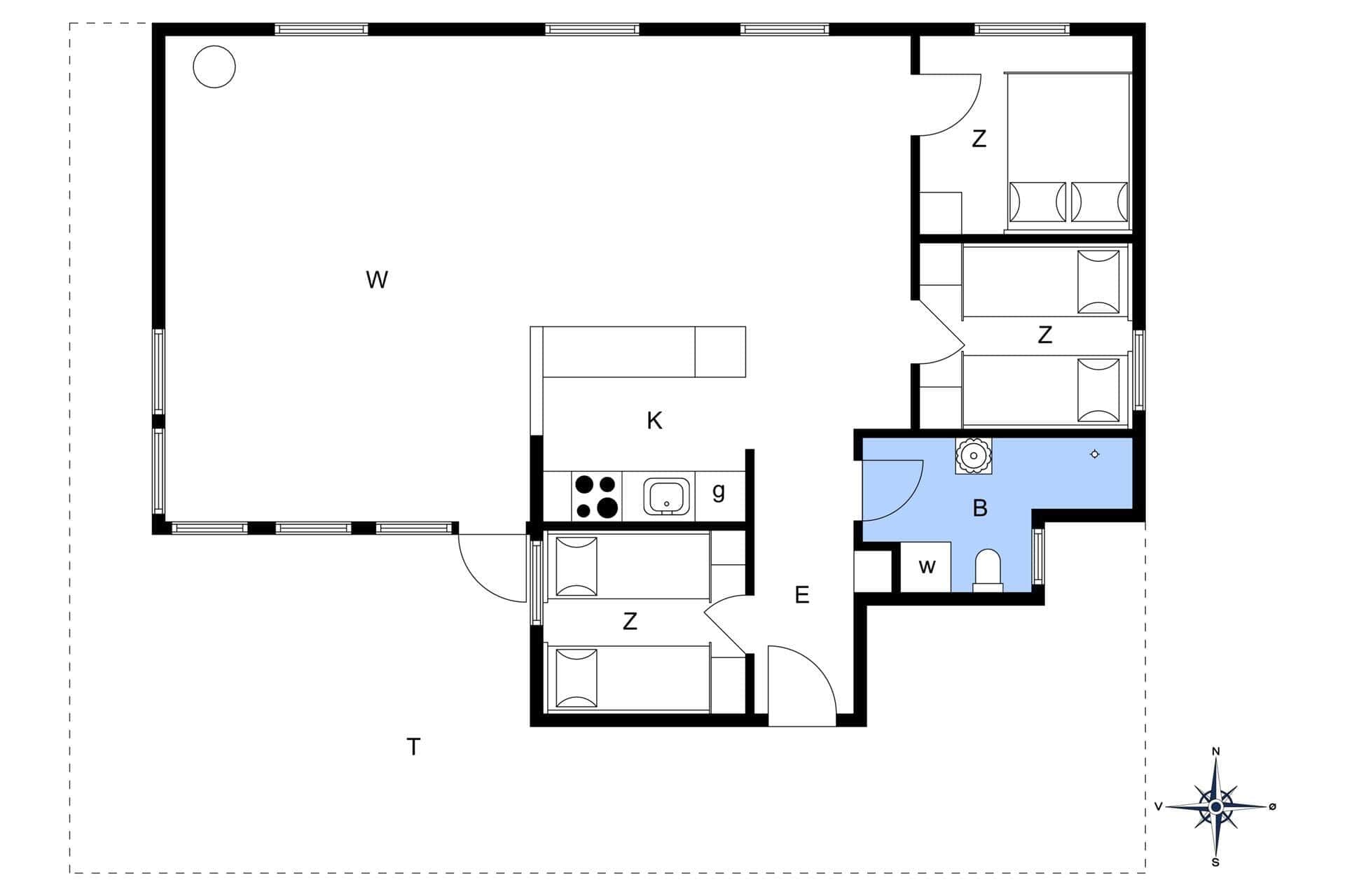 Interieur 18-10 Vakantiehuis 2696, Aspesgårdsskoven 54, DK - 3720 Aakirkeby
