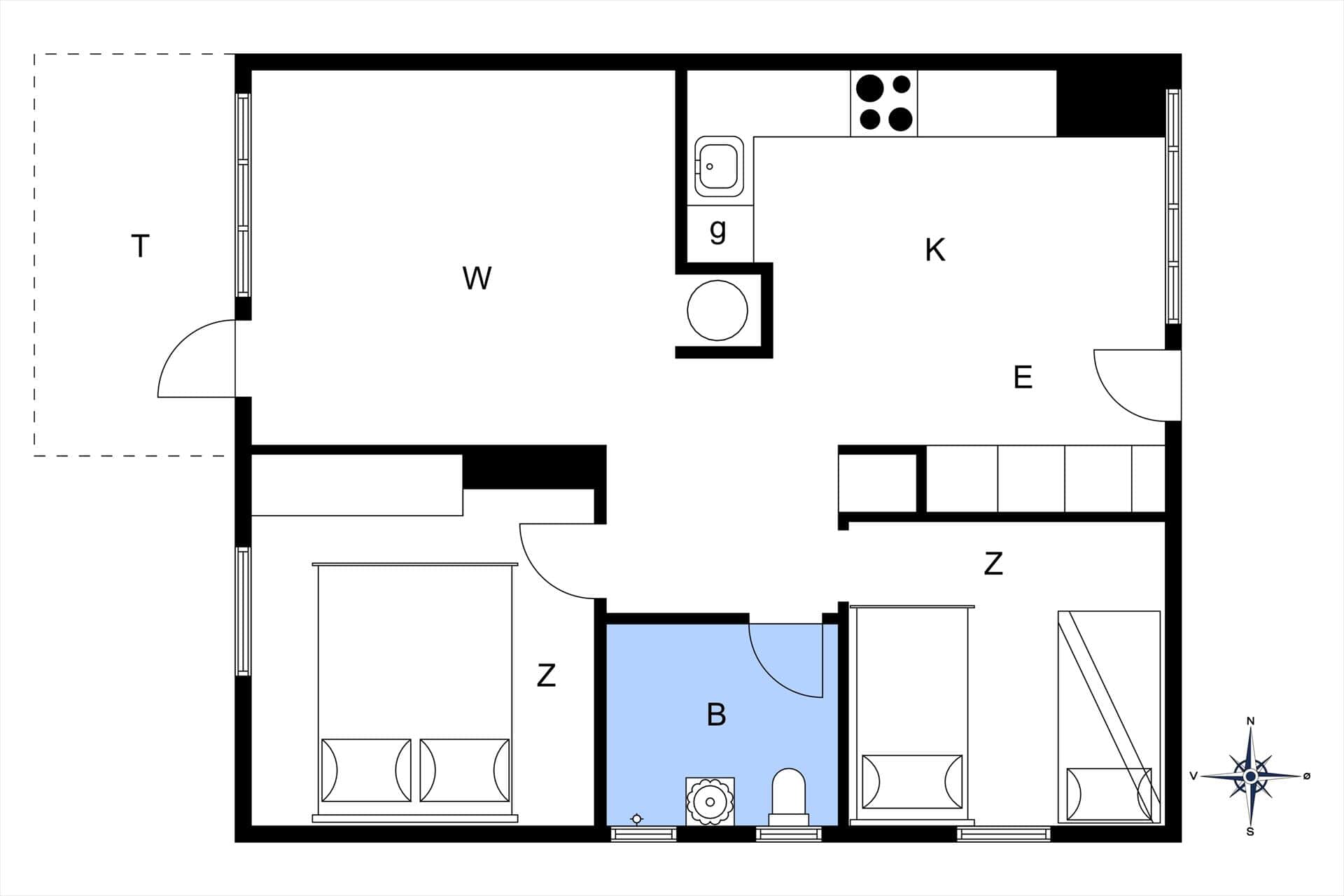 Interieur 20-174 Vakantiehuis M186, Bøtølundvej 36, DK - 4873 Væggerløse